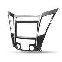 Hyundai Sonata/I45 Double DIN Dash Kit (2010-2014) | Black & Silver for Manual Air Con
