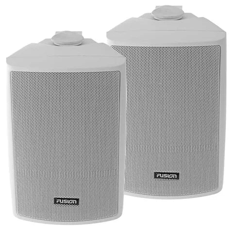 Fusion 4" Marine Box Speakers | MS-OS420 Waterproof Stereo Pair for Boats & RVs