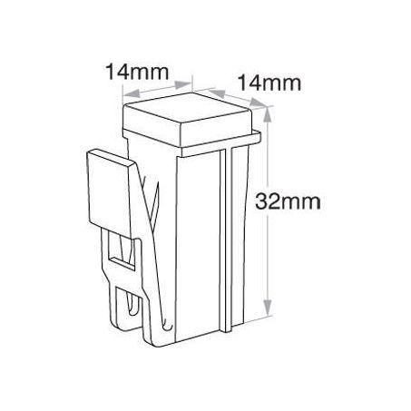 OEX Fusible Link Female With Lock 30A Green 1 Pce