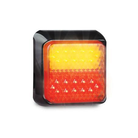 LED AUTO LAMPS Multi Volt Stop/Tail/Indicator Lamp Black Bracket With 40cm Wire