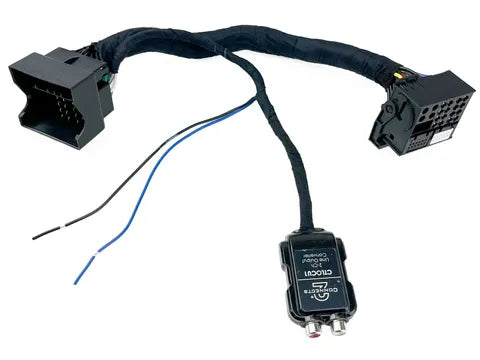 Axxess AX-DSPLC-BW Direct-Fit 2-Channel Line Output Converter for BMW & Volkswagen | 12V Remote