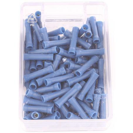 OEX Crimp Terminal Joiner Blue Cable Size 4mm Vinyl 100 Pce