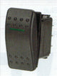 Narva ROCKER SWITCH ON/OFF SPST 12V GREEN ILLUMINATED 20A AT 12V