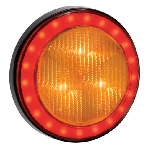 9-33 VOLT L.E.D REAR DIRECTION INDICATOR LAMP AMBER WITH RED L.E.D TAI 94310
