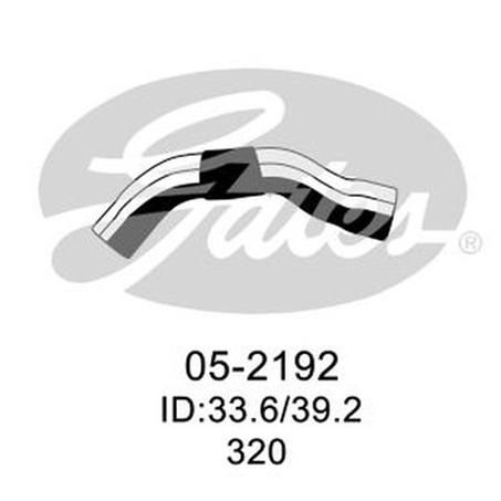 Gates Radiator Hose Upper 05-2192
