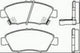 PROSELECT FRONT DISC BRAKE PADS - HONDA JAZZ CERAMIC 08-