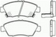 XP FRONT DISC BRAKE PADS -  HONDA CIVIC 92-