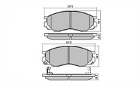 Remsa FRONT DISC BRAKE PADS - MITSUBISHI L300/L401 DB1297 UC