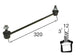 FRONT RH SWAY BAR LINK HONDA GD# 320mm L M12 ENDS OFFSET - 12Q023