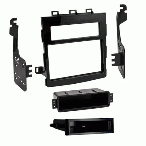 Subaru Impreza 2017+ DIN / Double DIN Dash Kit with Top Storage Pocket â€“ High Gloss Black Trim Panel