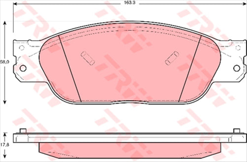 TRW Brake Pad Set (DB7676)