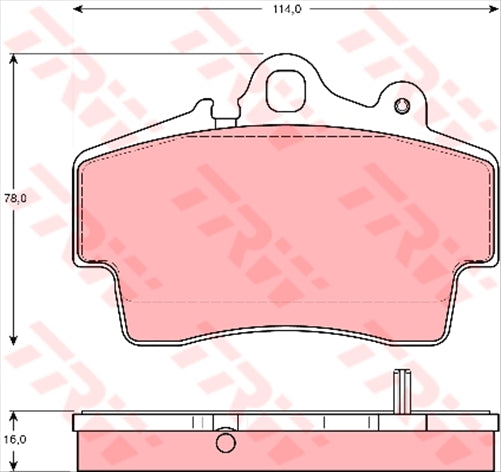 TRW Brake Pad Set (DB1444)