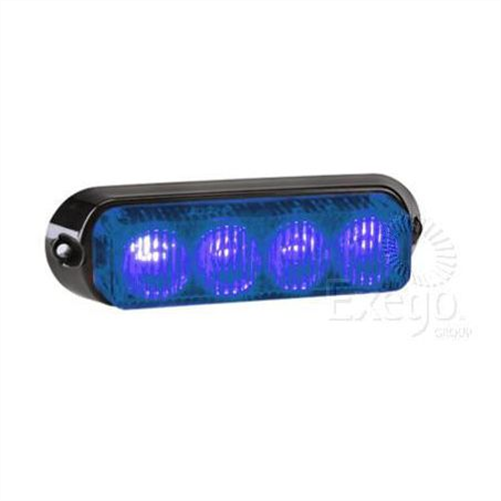 Narva LED BEACON / STROBE BLUE 12V PERMANENT MOUNT
