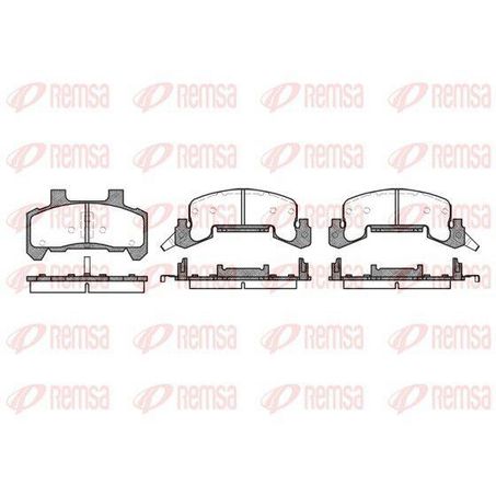 Remsa HPT Brake Pad Set (Kodiak / DeeMaxx) 0526 02