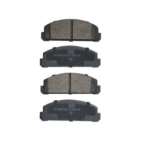 RDA BRAKES RDA GP Max General Purpose Low Metallic Brake Pad Set RDB153