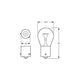 Hella 12V PY21W Bayonet BAU15s Globe 21W RY1221