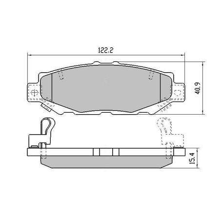 RDA PHANTOM CERAMIC BRAKE PAD SET LEXUS TOYOTA RDC1396