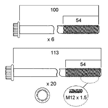 Permaseal Cylinder Head Bolt Set HBS156