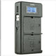 JUPIO USB LCD DUAL BATTERY CHARGER FOR CANON LP-E6 / LP-E6N