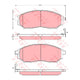 TRW Brake Pad Set (D1231/DB1696)