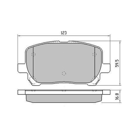 RDA BRAKES RDA Phantom Ceramic Brake Pad Set RDC1487