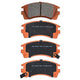RDA GP MAX LOW METALLIC BRAKE PAD SET MAZDA FAMILIA NISSAN RDB1216