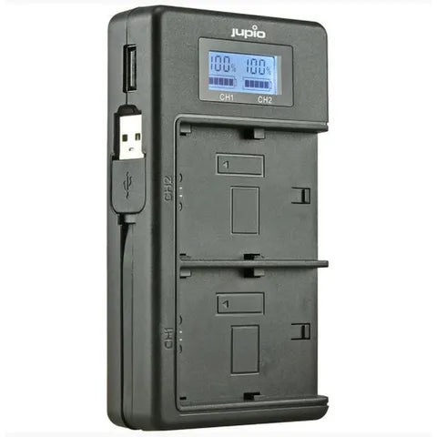 JUPIO USB LCD DUAL BATTERY CHARGER FOR NIKON EN-EL15A