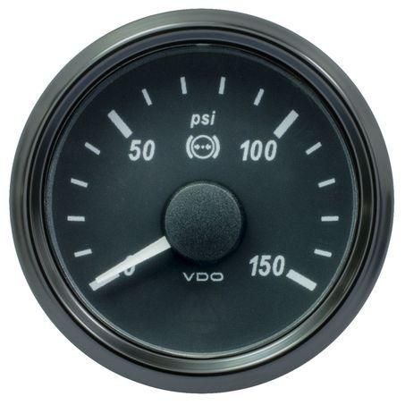 VDO SingleViu Brake Pressure Gauge 0-150psi 10-180 Ohm A2C3833480030