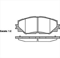 Remsa REAR DISC BRAKE PADS - TOYOTA LEXUS GS , IS  ,RX 08-