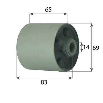 HYUNDAI ILOAD IMAX H1 12> REAR LOWER FRONT SPRING ARM BUSHING - 13H086