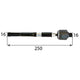 RACK END HYUNDAI TUCSON 15> 250mm L M16 BOTH ENDS - 13X018