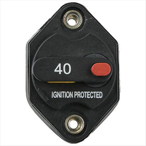 OEX Mini Flush Mount Manual Reset Circuit Breaker 40A - 1 Piece