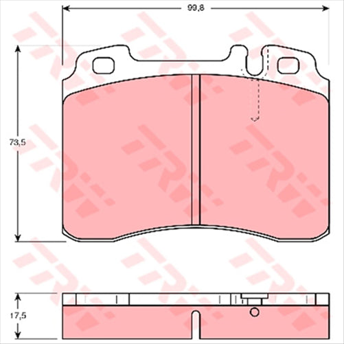 TRW Brake Pad Set (DB1320)