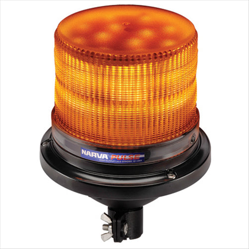 Narva LED Beacon / Strobe Amber 12 or 24V Pole Mount