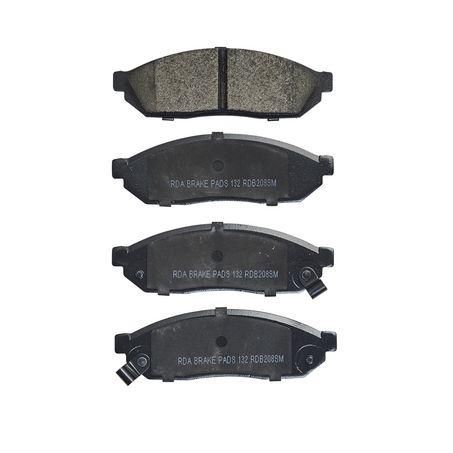 RDA BRAKES RDA GP Max General Purpose Low Metallic Brake Pad Set RDB208