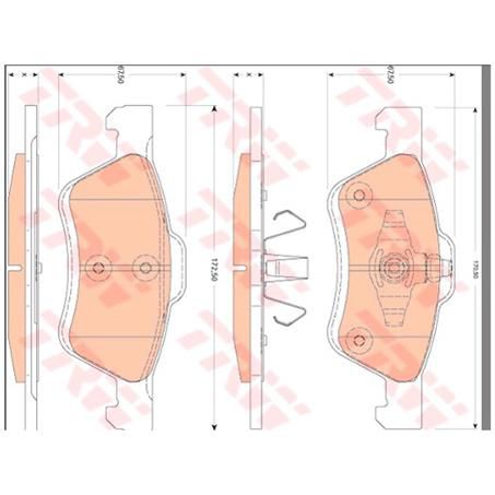 TRW Brake Pad Set (DB1821)