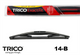 TRICO EXACT FIT REAR WIPER BLADE ROC LOCK 3 350MM (14 INCH) 14-B-REAR