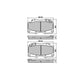 RDA PHANTOM CERAMIC BRAKE PAD SET TOYOTA HILUX GGN15R KUN26R RDC1987