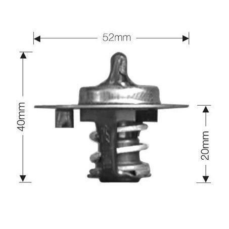 DAYCO THERMOSTAT 52MM 82 DEGREES C - 180 DEGREES F DT27A