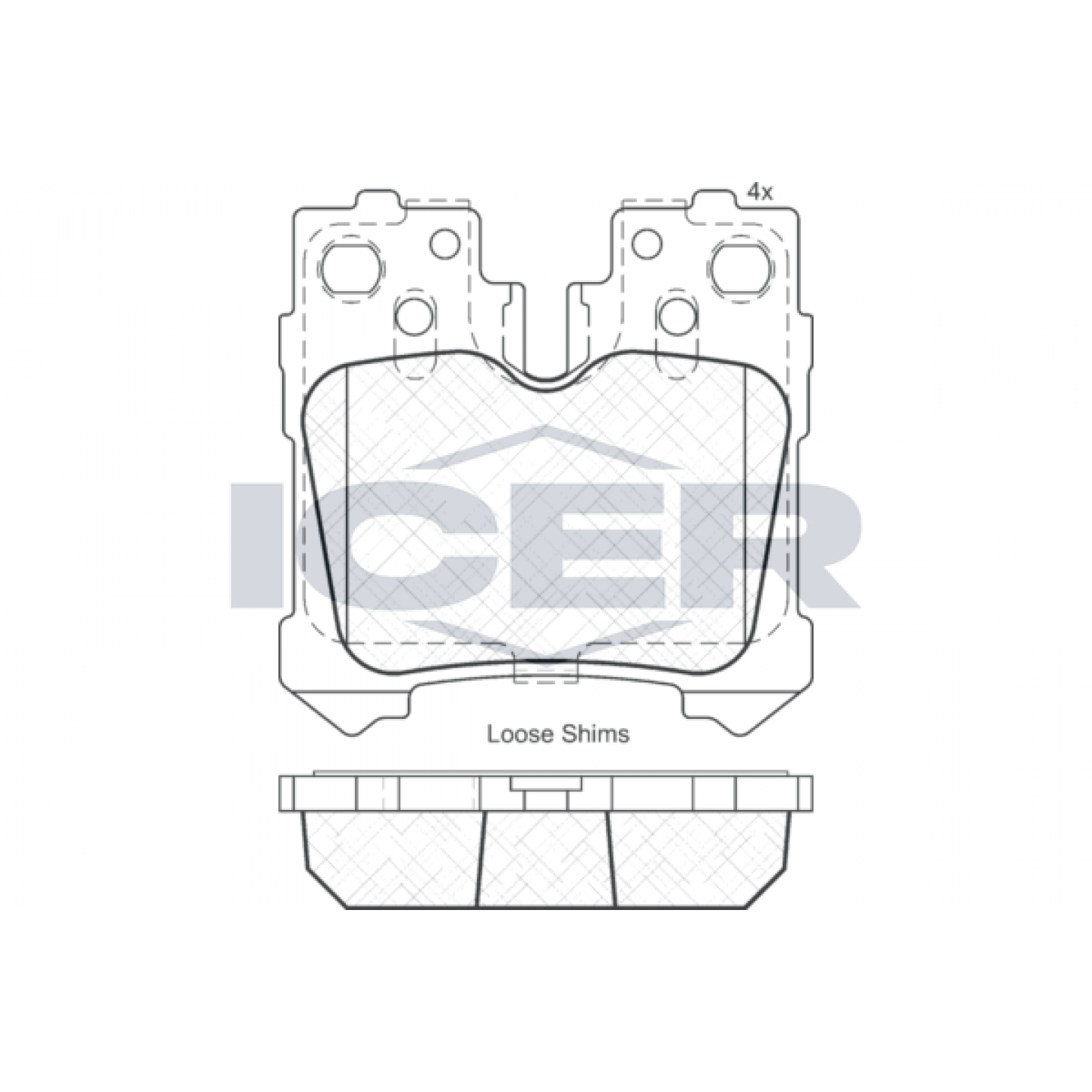 Lexus Rear Brake Pads Icer - 181936