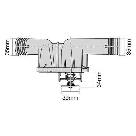 Tridon Thermostat Includes Housing - 95 Degrees C TT1427-203P