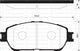 PROSELECT FRONT DISC BRAKE PADS - TOYOTA/LEXUS MCV30R CERAMIC 01-06