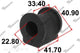SWAY BAR MOUNT BUSH SUZUKI 04-42649