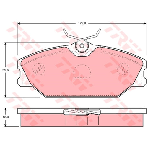 TRW Brake Pad Set (DB2029)