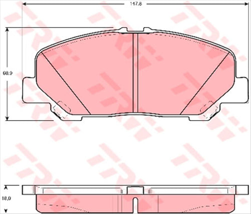 TRW Brake Pad Set (DB1913)