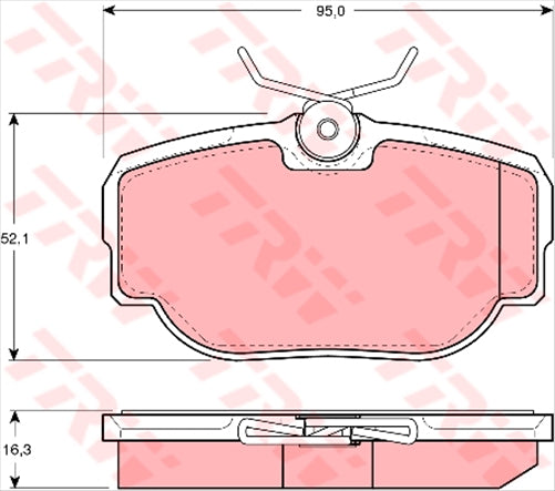 TRW Brake Pad Set (DB1130)