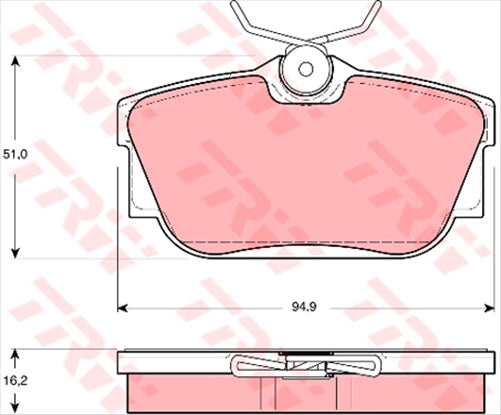 TRW Brake Pad Set (DB1389)