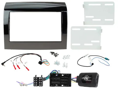Fiat Ducato X290 (2015-2021) Double DIN Complete Installation Kit | Dashboard Facia & Harness in Black