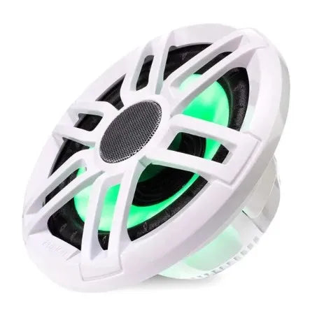 Fusion X-Series 6.5" Marine Speakers | 200W Pair with RGB LED Lighting (Sports White) | IP66 Weatherproof Audio