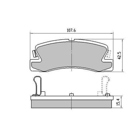 RDA PHANTOM CERAMIC BRAKE PAD SET TOYOTA RDC1147